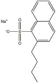 2-Butyl-1-naphthalenesulfonic acid sodium salt Structure