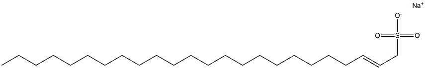 2-Tetracosene-1-sulfonic acid sodium salt 구조식 이미지