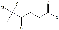 4,5,5-Trichlorocaproic acid methyl ester 구조식 이미지