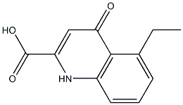 5-Ethyl-1,4-dihydro-4-oxoquinoline-2-carboxylic acid 구조식 이미지