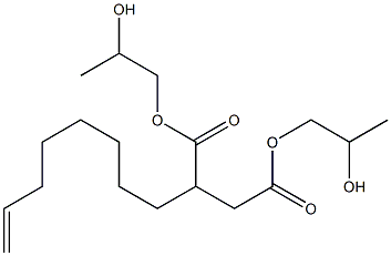 2-(7-Octenyl)succinic acid bis(2-hydroxypropyl) ester Structure