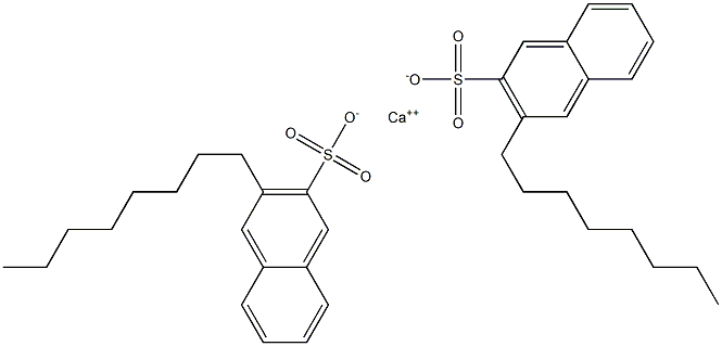 Bis(3-octyl-2-naphthalenesulfonic acid)calcium salt 구조식 이미지