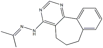 4-[2-(Dimethylmethylene)hydrazino]-6,7-dihydro-5H-benzo[6,7]cyclohepta[1,2-d]pyrimidine 구조식 이미지