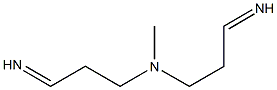 N,N-Bis(3-iminopropyl)methylamine 구조식 이미지