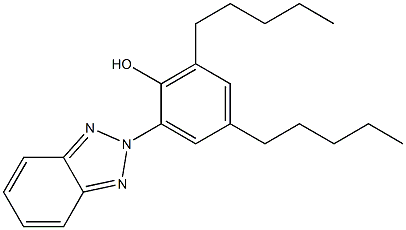 2-(2-Hydroxy-3,5-dipentylphenyl)-2H-benzotriazole 구조식 이미지