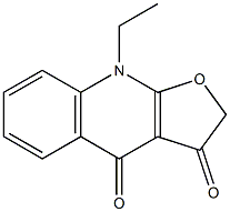 9-Ethylfuro[2,3-b]quinoline-3,4(2H,9H)-dione Structure