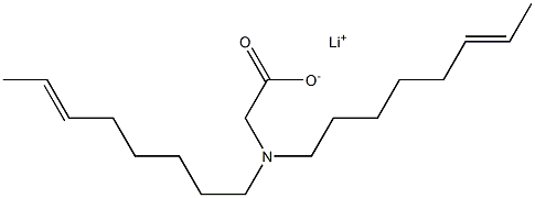 N,N-Di(6-octenyl)glycine lithium salt Structure