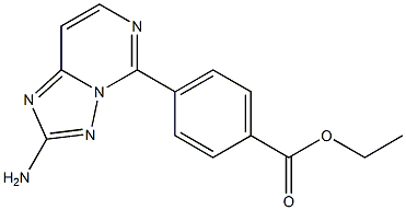 4-(2-Amino[1,2,4]triazolo[1,5-c]pyrimidin-5-yl)benzoic acid ethyl ester 구조식 이미지