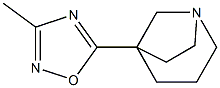 5-(3-Methyl-1,2,4-oxadiazol-5-yl)-1-azabicyclo[3.2.1]octane 구조식 이미지