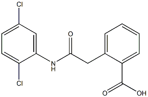 2-[2-[2,5-Dichloroanilino]-2-oxoethyl]benzoic acid Structure