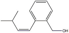 2-[(Z)-3-Methyl-1-butenyl]benzyl alcohol 구조식 이미지