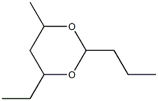 4-Ethyl-6-methyl-2-propyl-1,3-dioxane 구조식 이미지