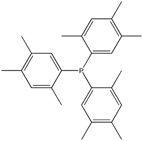 Tris(2,4,5-trimethylphenyl)phosphine Structure