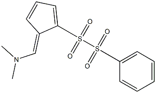 5-Dimethylaminomethylene-1-(phenylsulfonylsulfonyl)-1,3-cyclopentadiene 구조식 이미지