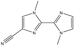 1,1'-Dimethyl-2,2'-bi-1H-imidazole-4-carbonitrile 구조식 이미지