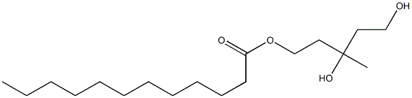 Lauric acid 3,5-dihydroxy-3-methylpentyl ester Structure