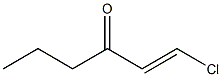 (E)-1-Chloro-1-hexen-3-one Structure