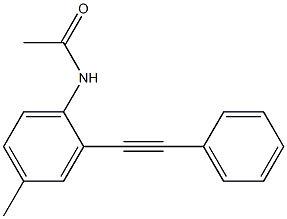 N-[4-Methyl-2-(phenylethynyl)phenyl]acetamide Structure