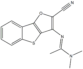 3-[[1-(Dimethylamino)ethylidene]amino][1]benzothieno[3,2-b]furan-2-carbonitrile 구조식 이미지