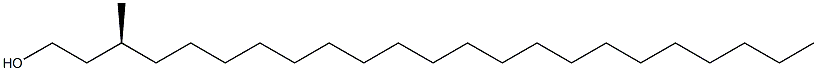 [S,(-)]-3-Methyl-1-tricosanol Structure