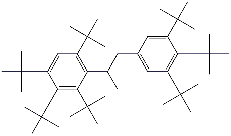 2-(2,3,4,6-Tetra-tert-butylphenyl)-1-(3,4,5-tri-tert-butylphenyl)propane Structure