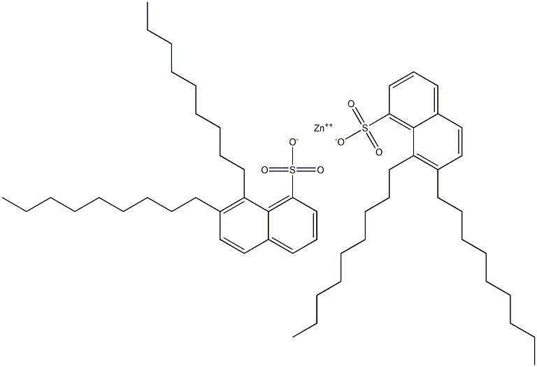 Bis(7,8-dinonyl-1-naphthalenesulfonic acid)zinc salt 구조식 이미지