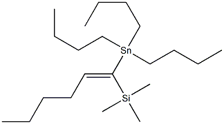 1-(Tributylstannyl)-1-(trimethylsilyl)-1-hexene Structure