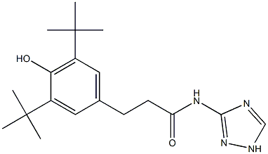 3-[N-[3-(3,5-Di-tert-butyl-4-hydroxyphenyl)propionyl]amino]-1H-1,2,4-triazole Structure