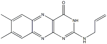 7,8-Dimethyl-2-(allylamino)benzo[g]pteridin-4(3H)-one 구조식 이미지