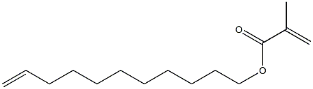 Methacrylic acid 10-undecenyl ester 구조식 이미지