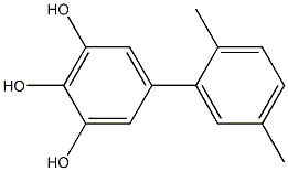 5-(2,5-Dimethylphenyl)-1,2,3-benzenetriol 구조식 이미지