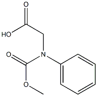 N-Carbomethoxyphenylglycine 구조식 이미지