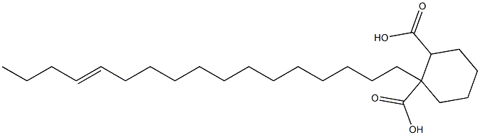 Cyclohexane-1,2-dicarboxylic acid hydrogen 1-(13-heptadecenyl) ester Structure