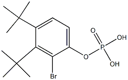 Phosphoric acid bis(tert-butyl)[2-bromophenyl] ester 구조식 이미지