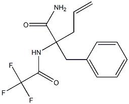 N-(1-Carbamoyl-1-benzyl-3-butenyl)trifluoroacetamide Structure