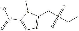 2-(Ethylsulfonylmethyl)-1-methyl-5-nitro-1H-imidazole 구조식 이미지