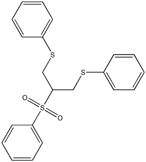 2-(Phenylsulfonyl)-1,3-bis(phenylthio)propane Structure
