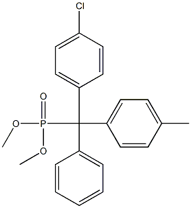 4-Chloro-4'-methyltritylphosphonic acid dimethyl ester Structure