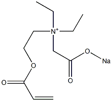 N,N-Diethyl-2-[(1-oxo-2-propenyl)oxy]-N-[2-(sodiooxy)-2-oxoethyl]ethanaminium Structure