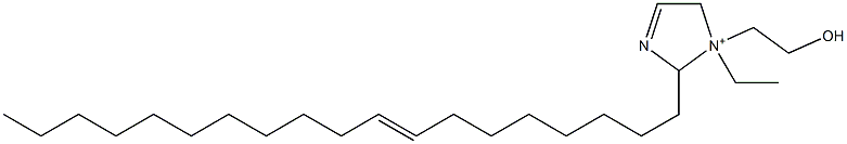 1-Ethyl-1-(2-hydroxyethyl)-2-(8-nonadecenyl)-3-imidazoline-1-ium Structure