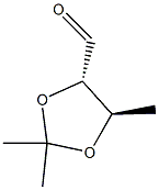 (4S,5R)-2,2,5-Trimethyl-1,3-dioxolane-4-carbaldehyde 구조식 이미지