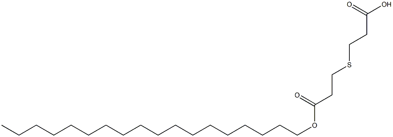 3,3'-Thiodipropionic acid hydrogen 1-octadecyl ester Structure