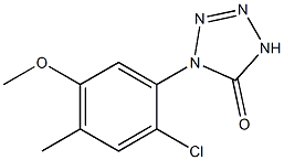 1-(2-Chloro-4-methyl-5-methoxyphenyl)-1H-tetrazol-5(4H)-one 구조식 이미지