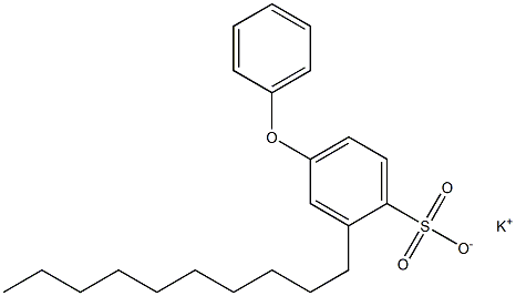 2-Decyl-4-phenoxybenzenesulfonic acid potassium salt 구조식 이미지