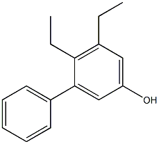 3-Phenyl-4,5-diethylphenol Structure