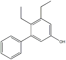 3-Phenyl-4,5-diethylphenol 구조식 이미지