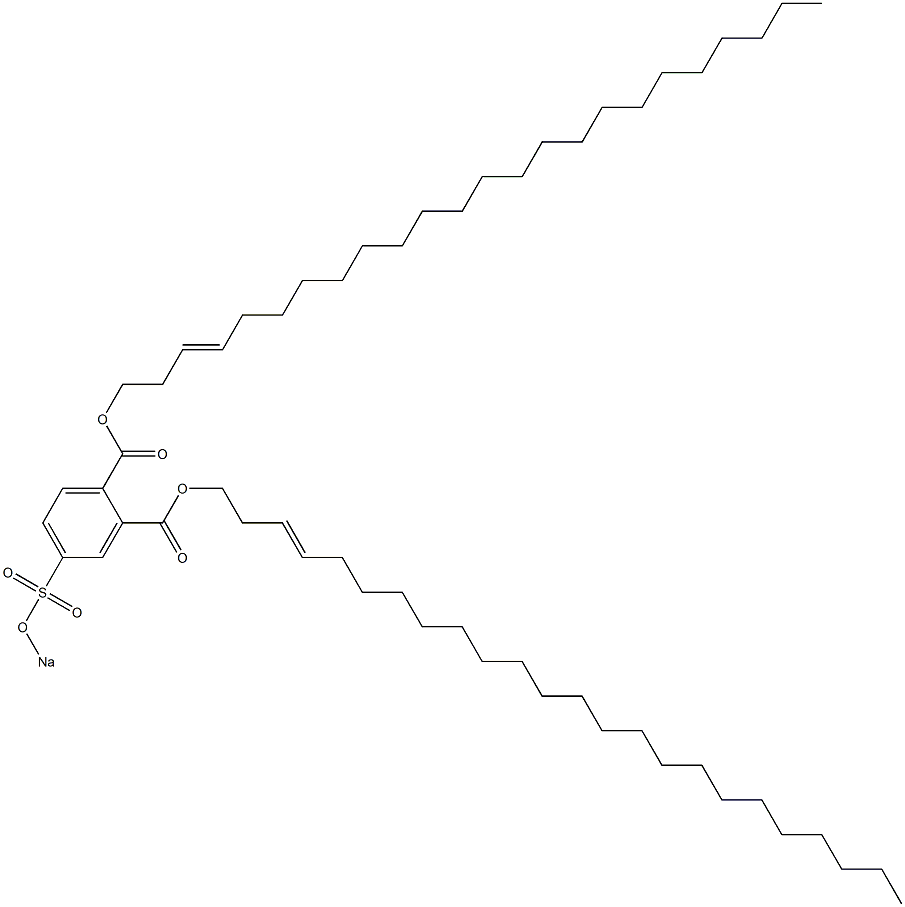 4-(Sodiosulfo)phthalic acid di(3-tetracosenyl) ester 구조식 이미지