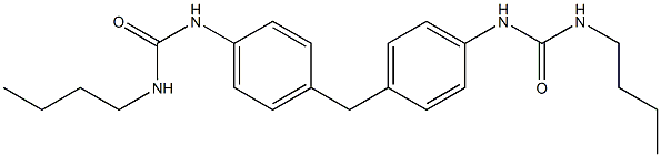 1,1'-[Methylenebis(4,1-phenylene)]bis(3-butylurea) 구조식 이미지