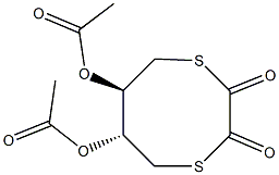 (6R,7R)-6,7-Bis(acetyloxy)-1,4-dithiocane-2,3-dione 구조식 이미지