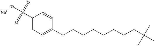 4-(9,9-Dimethyldecyl)benzenesulfonic acid sodium salt 구조식 이미지